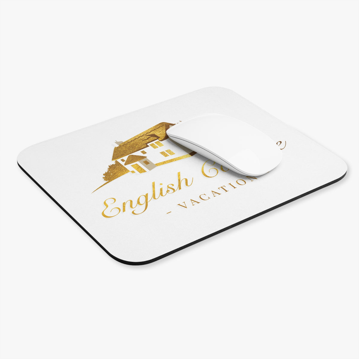 Charming English Cottage Mouse Pad - Cozy Home Office Décor, Perfect Gift for Cottage Lovers, Home & Lifestyle Accessory, Vacation Vibe
